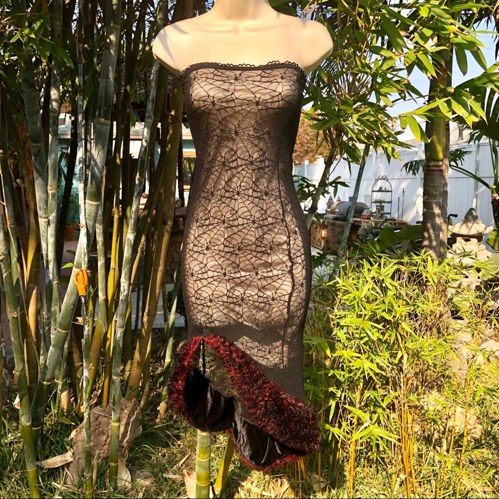 Custom Made Spider Web Dress - Picture 1 of 8